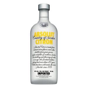 Absolut Citron Vodka 750ml