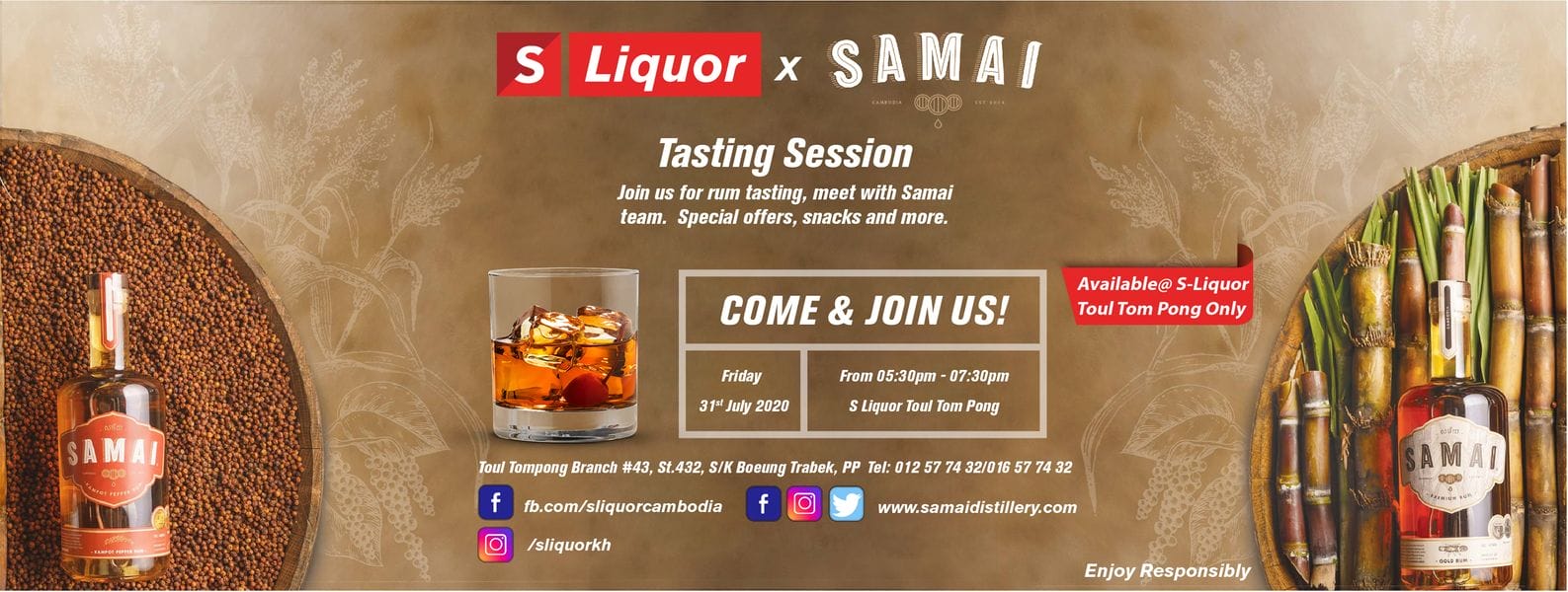 Samai Rum Tasting Session - S Liquor