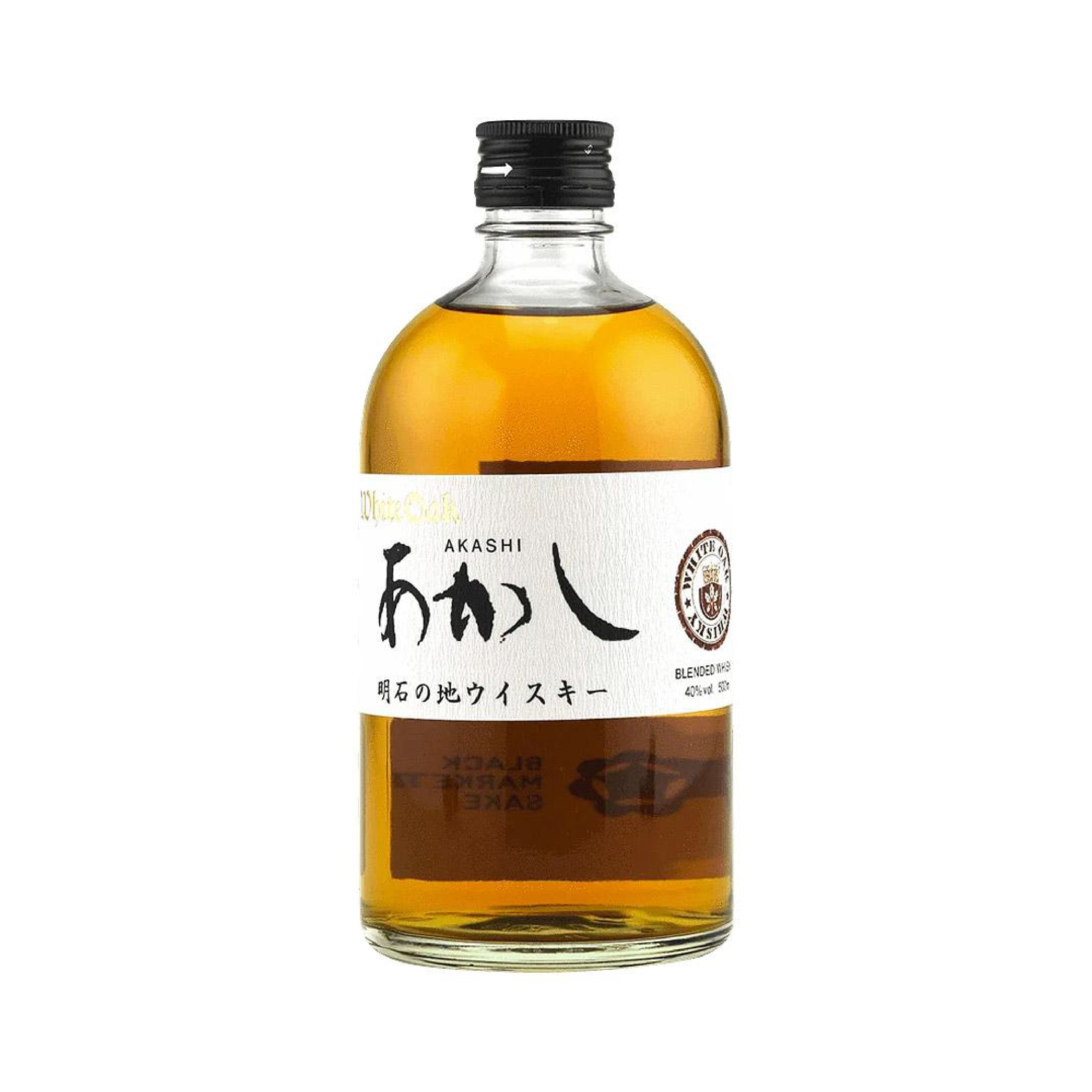 Akashi Black White Oak Blended Whisky 500ml - S Liquor