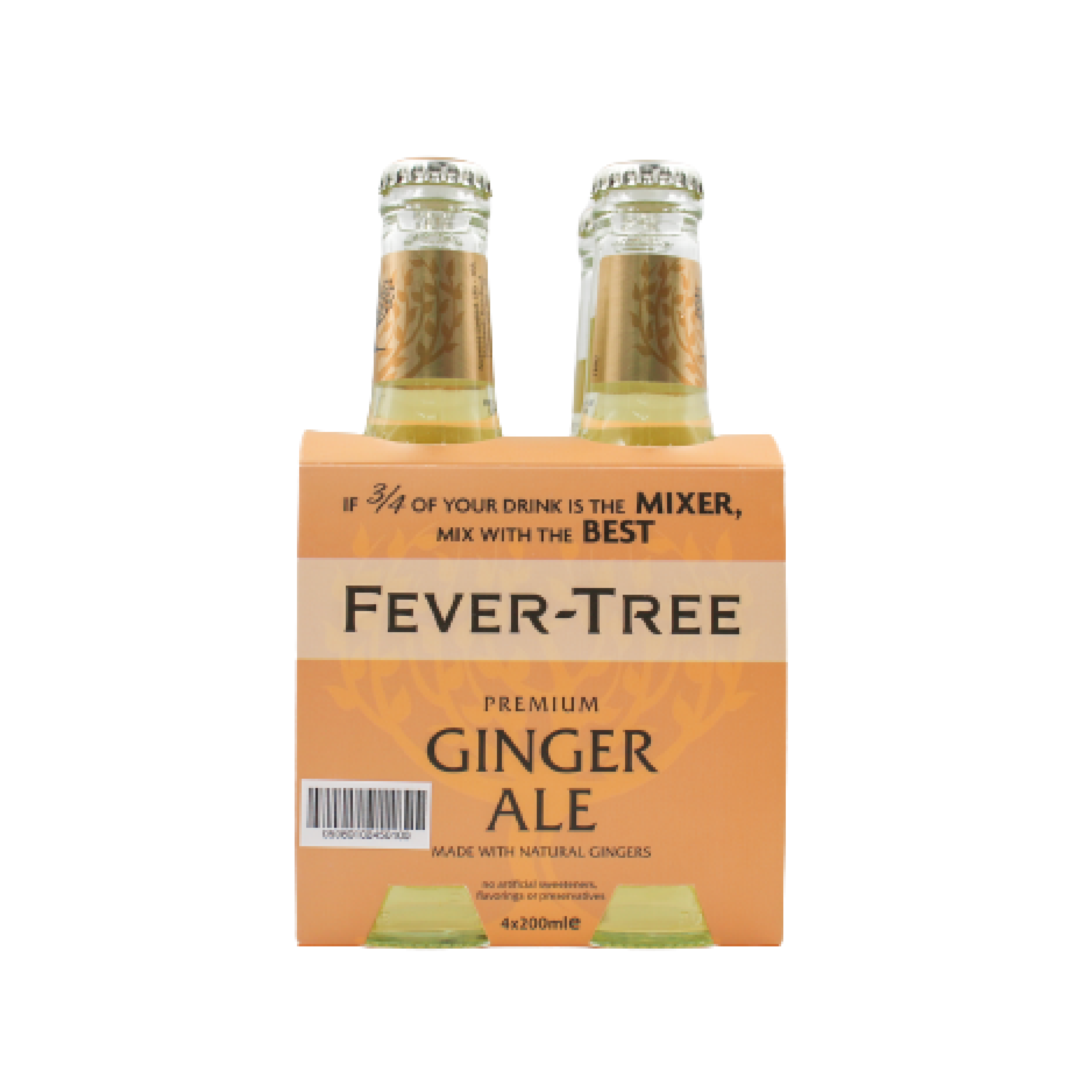 Fever Tree Ginger Ale 200ml Pack x 4BTL 01