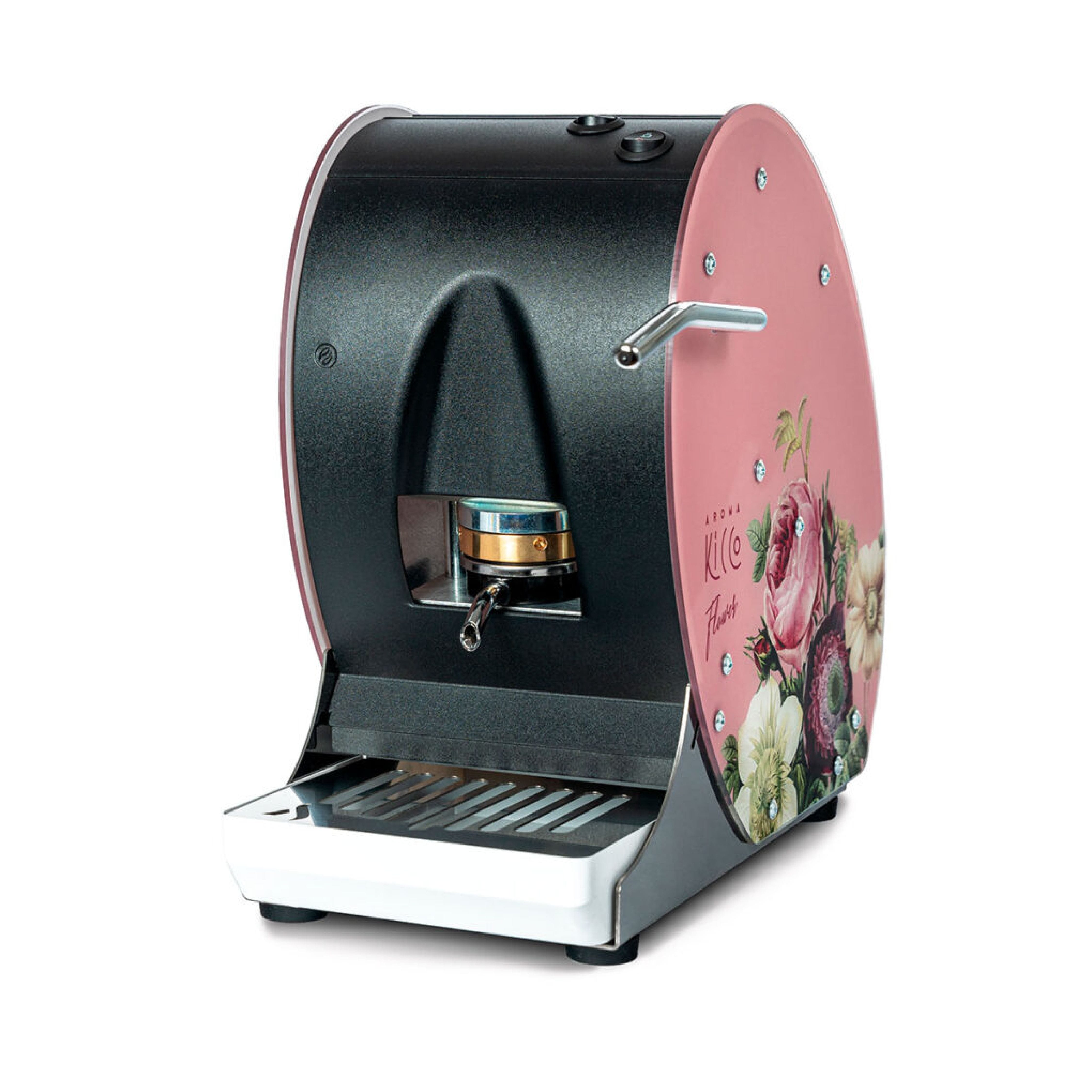 Macchina Caffe Mod. Kicco ABS Flower Rosa 01