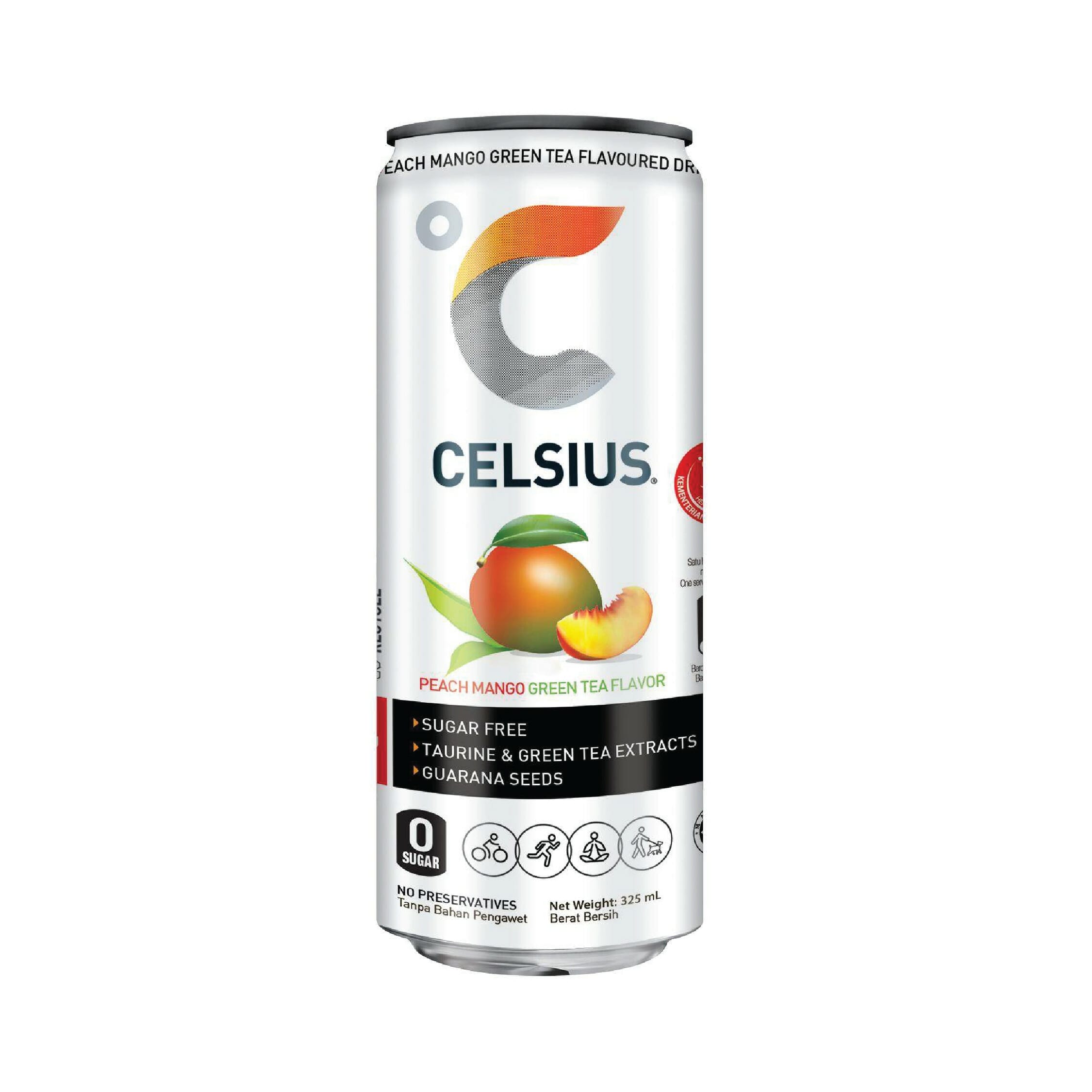 Celsius Peach Mango Green Tea 325ml 1
