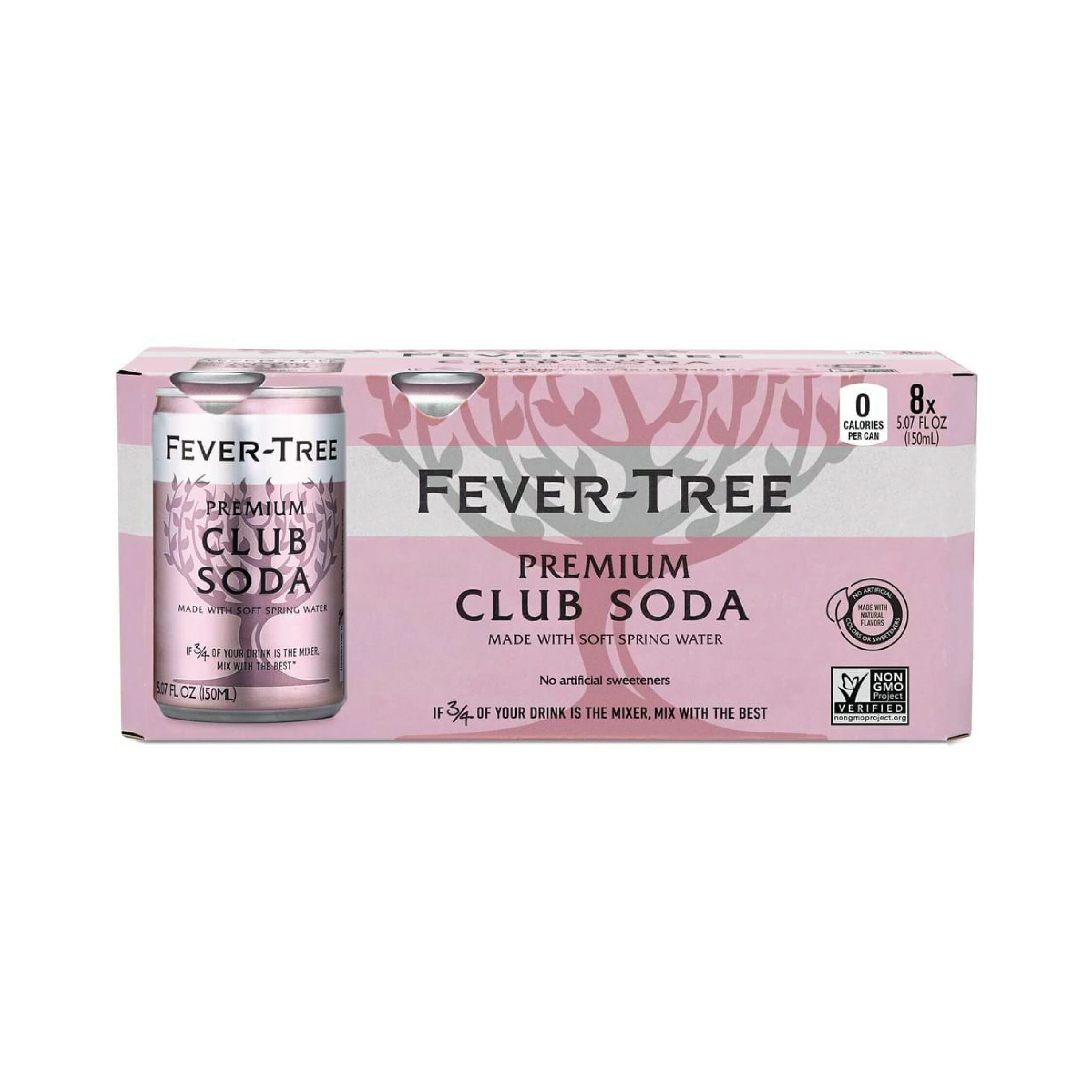 Fever Tree Premium Soda Water Cans 150ml Pack x 8cans