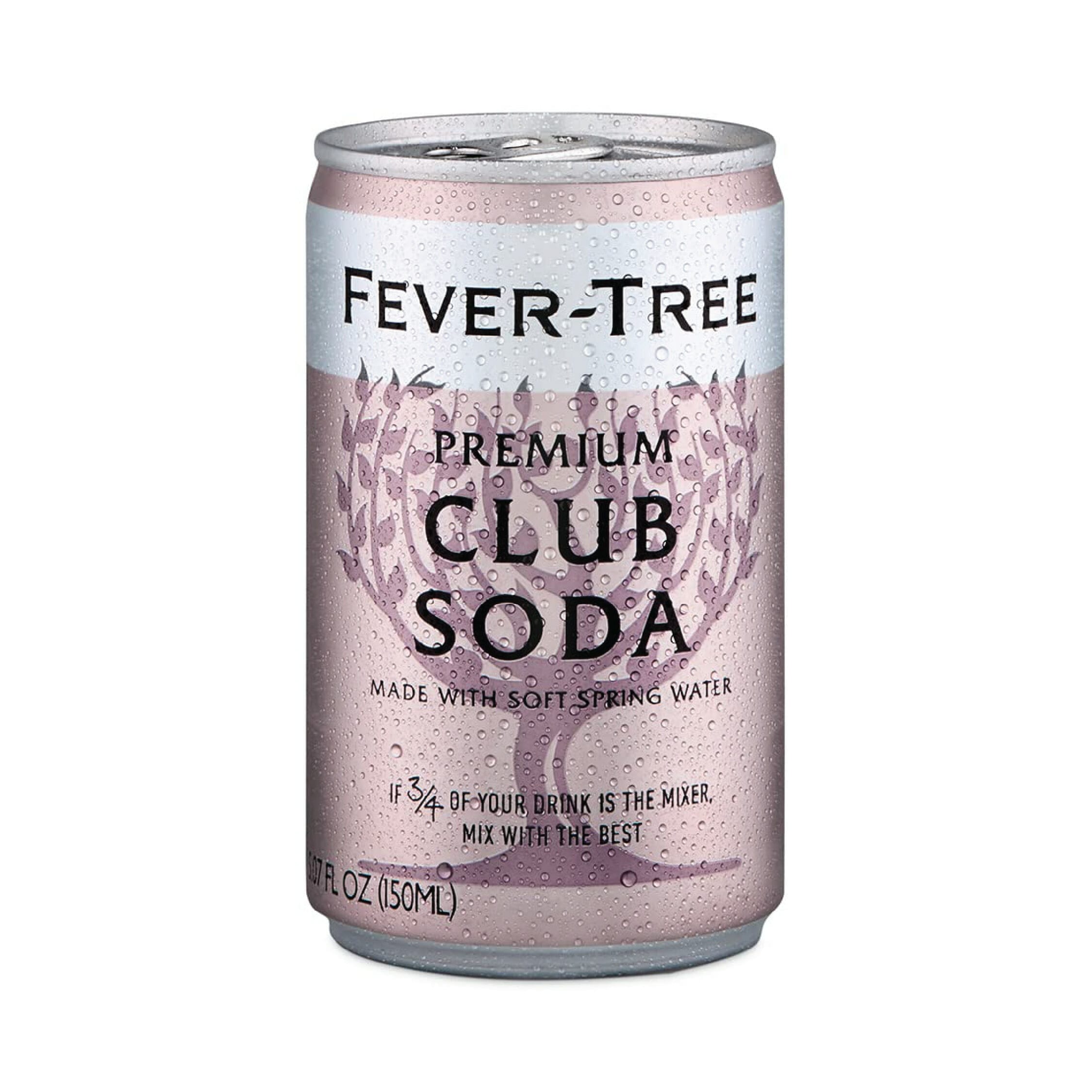 FeverTree Premium Soda Water Cans 150ml Pack/8Cans S Liquor
